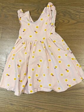 Hanna Andersson Pink Daisy Print Cotton Dress